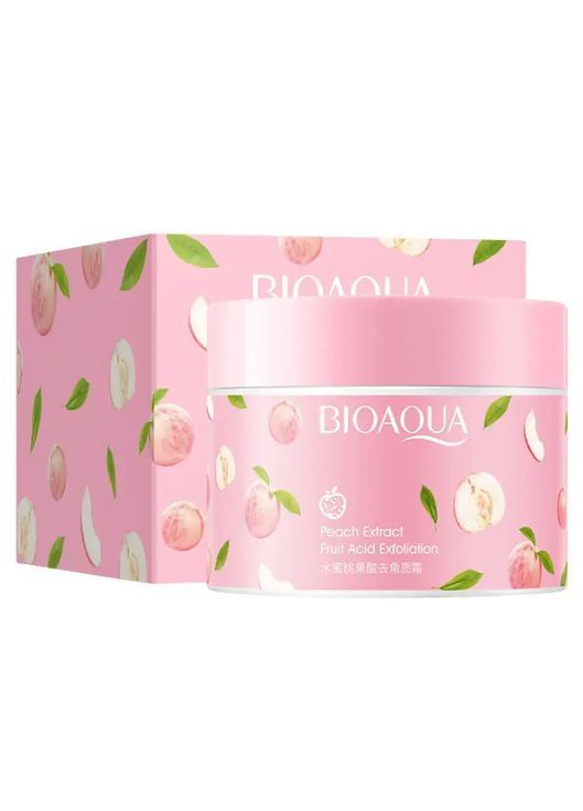 Пілінг-скатка для обличчя з персиком та фруктовими кислотами Peach Fruit Acid Exfoliating, 140 г Bioaqua (362588605)
