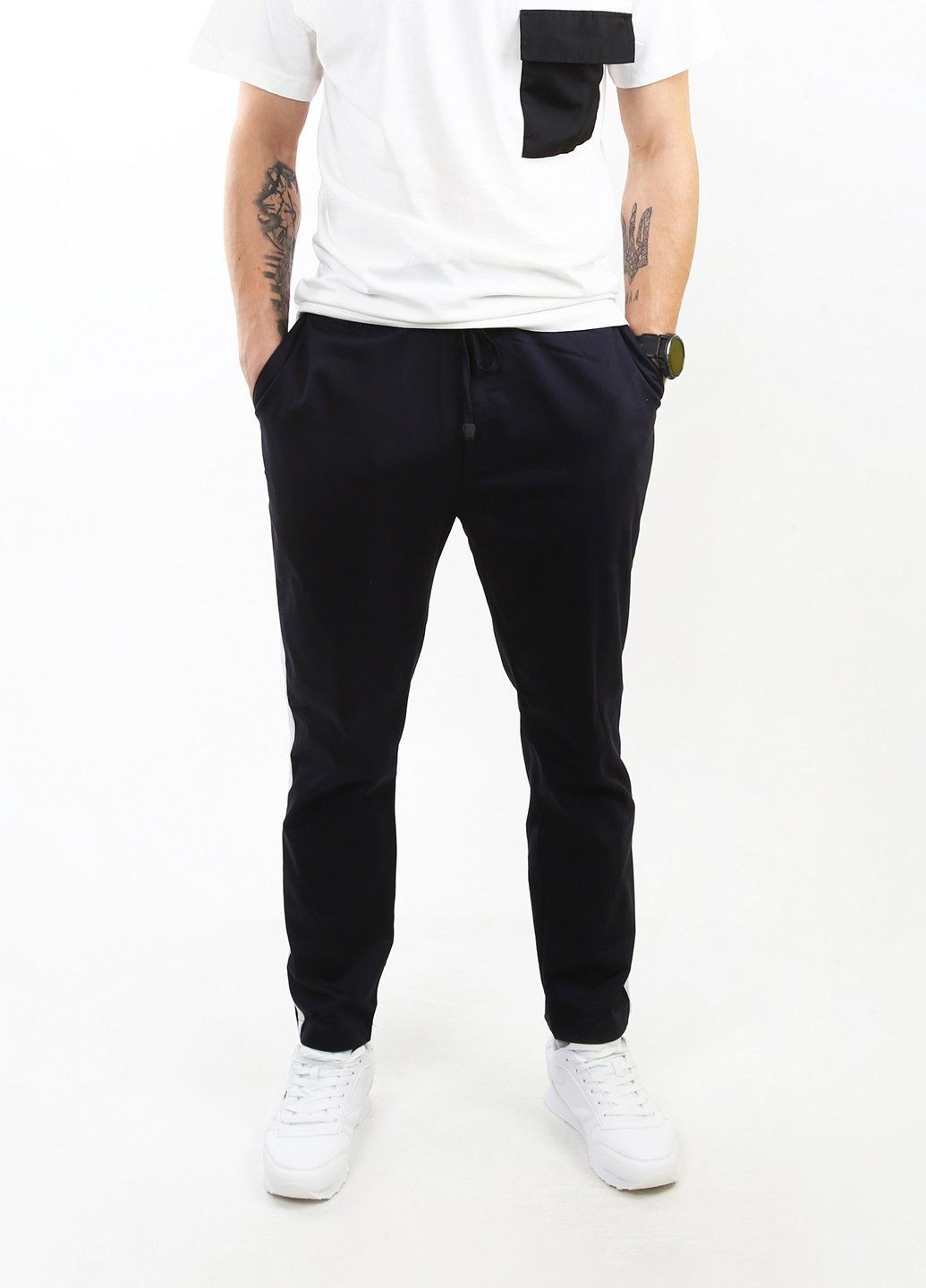 Темно-синие демисезонные брюки Mtp