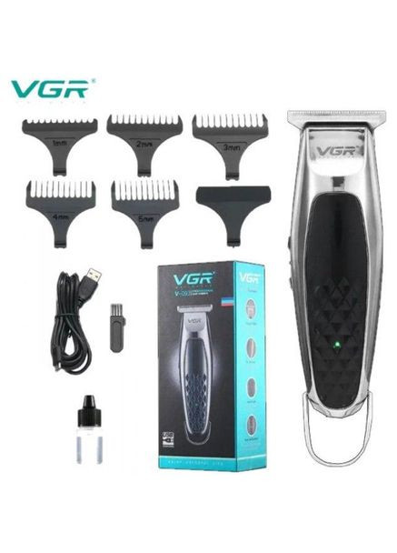 Беспроводная аккумуляторная машинка для стрижки триммер V-093 с насадками VGR (361667456)