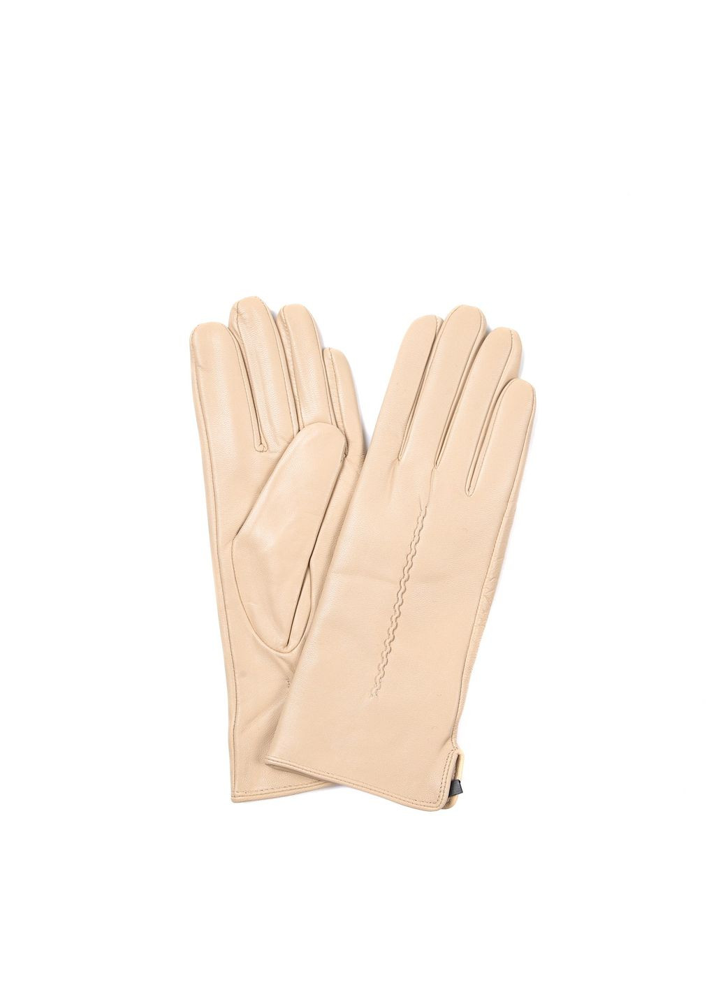 Перчатки женские кожа бежевые ТИФАНИ LuckyLOOK 928-923 (362379311)