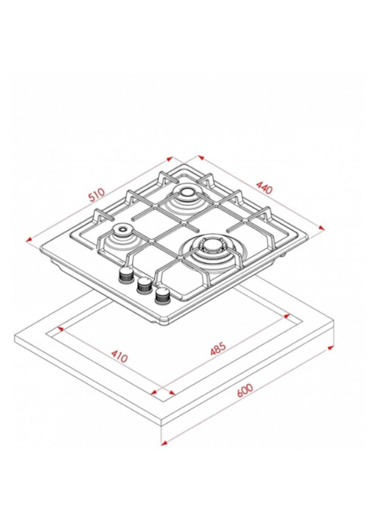 Варочная поверхность (m446144) ELEYUS RIO 45 BG CF (369029458)