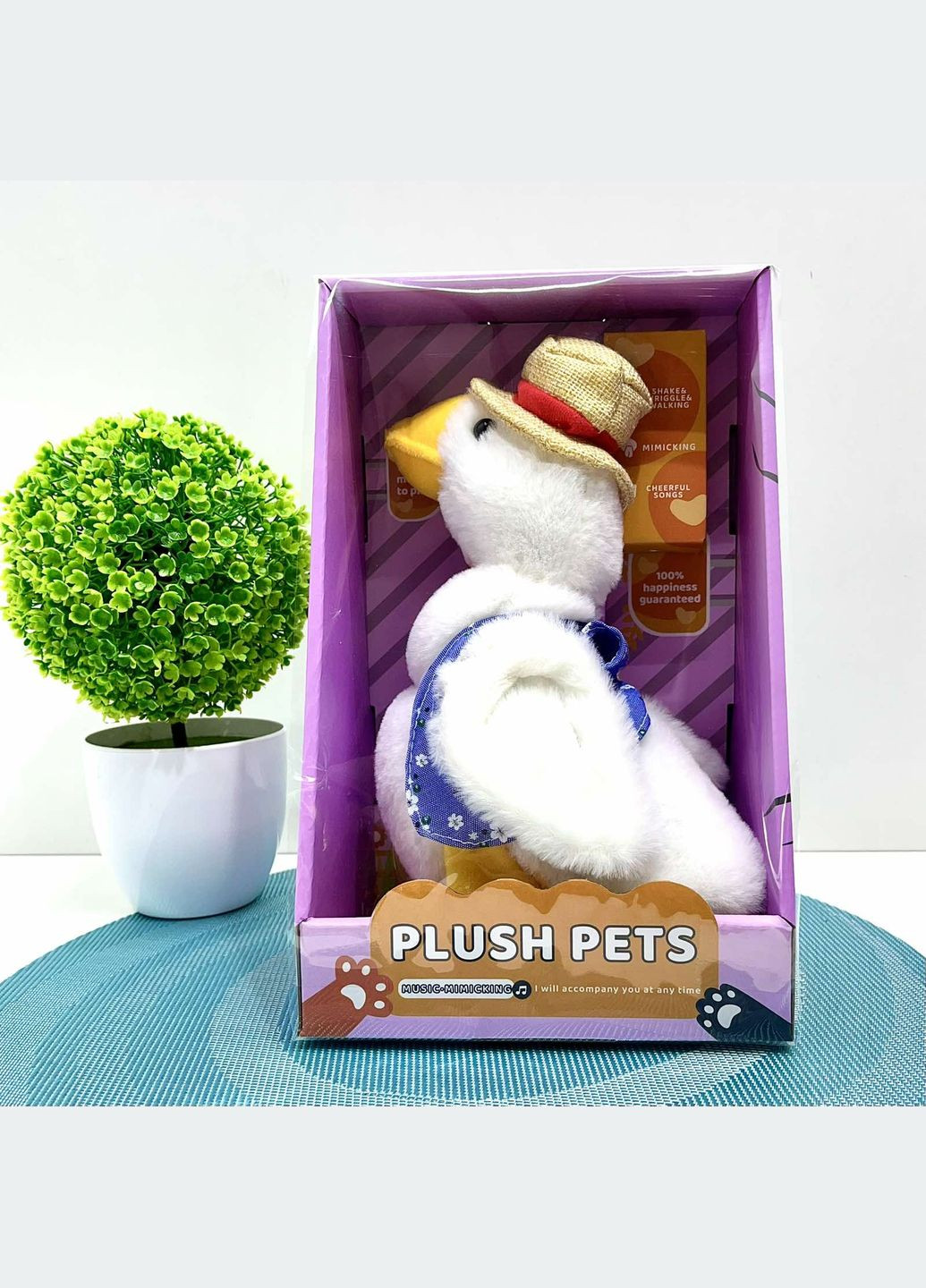 Іграшка Гусак повторюшка музичний ходить Білий (777-2) No Brand (304545998)