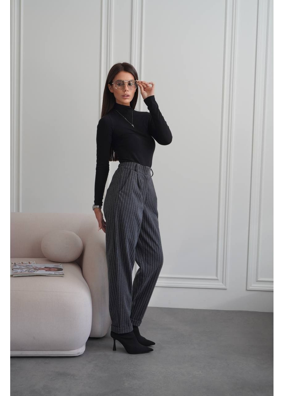 Жіночі штани з вовни з високою талією MonCher (364864222)