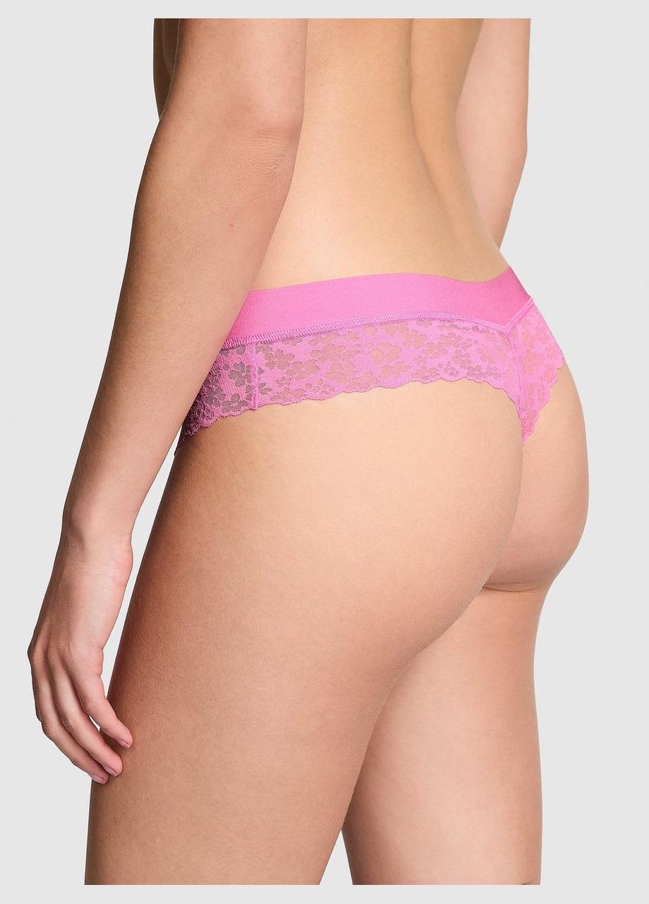 Трусики стрінги No Show Fuchsia Pink Victoria's Secret (330357603)