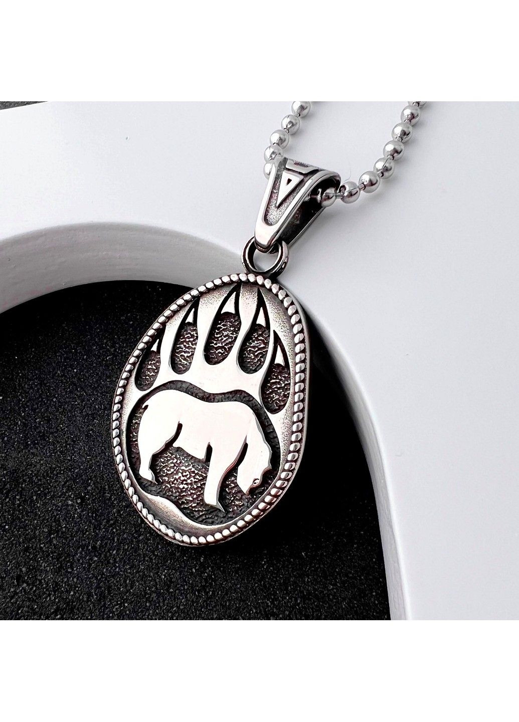 Готичний панк кулон лапа ведмедя з медичної сталі PS-083 No Brand (299340109)