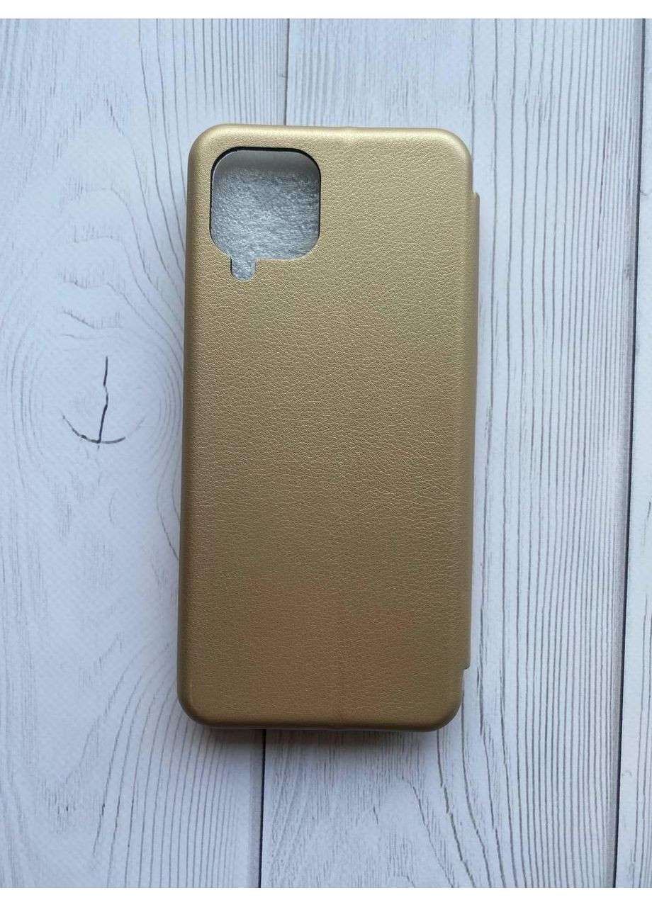 Чехол-книга золотой с рисунком Samsung Galaxy M32/A22/M22 4G Пушин котик (принт 412) Creative (365435661)