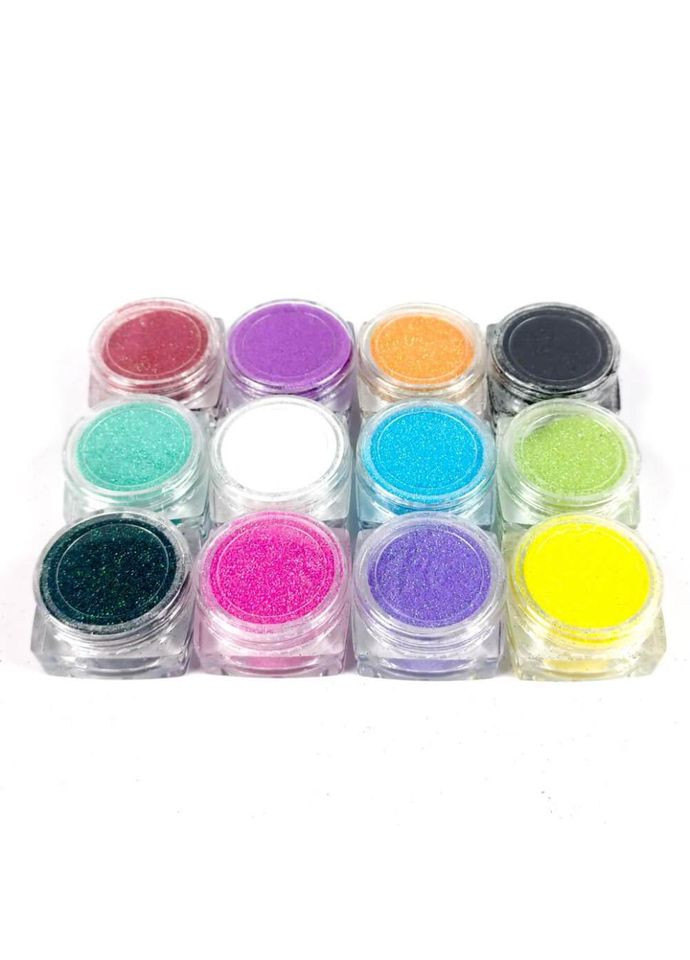 Набір гліттеру для біо-тату "№3 райдужний ірис" gliset-3 No Brand (330608097)