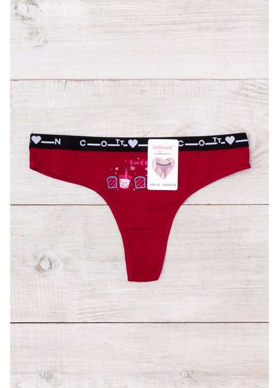 Труси-стрінги жіночі з малюнком (p-18685) Носи своє (370369591)