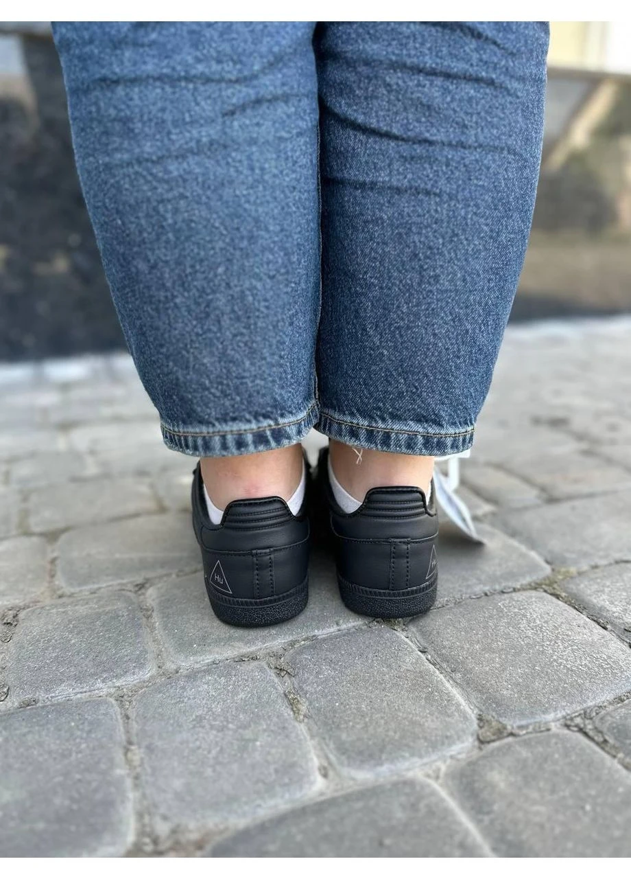 Черные летние кроссовки adidas pharrell williams samba hu core black адидас самба No Brand