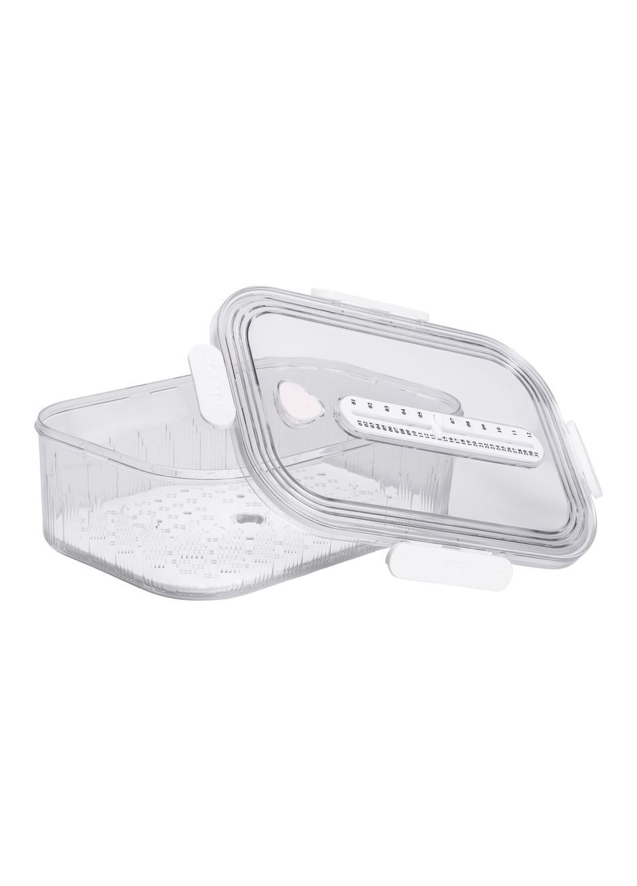 Контейнер для їжі пластиковий 32.5х22.5х11 см харчовий контейнер з індикатором дати 4.2 л HP-27-2 Jooki (358706379)