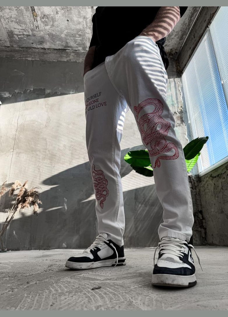 Джинси дтф чоловічі не утеплені стильні вільна посадка No Brand (371166541)