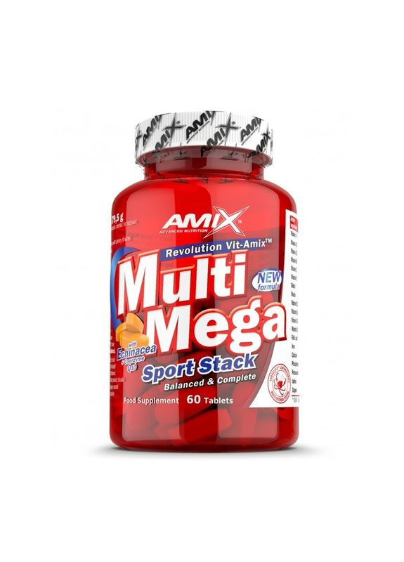 Витамины и минералы MultiMega Sport Stack, 60 таблеток Amix Nutrition (334708151)