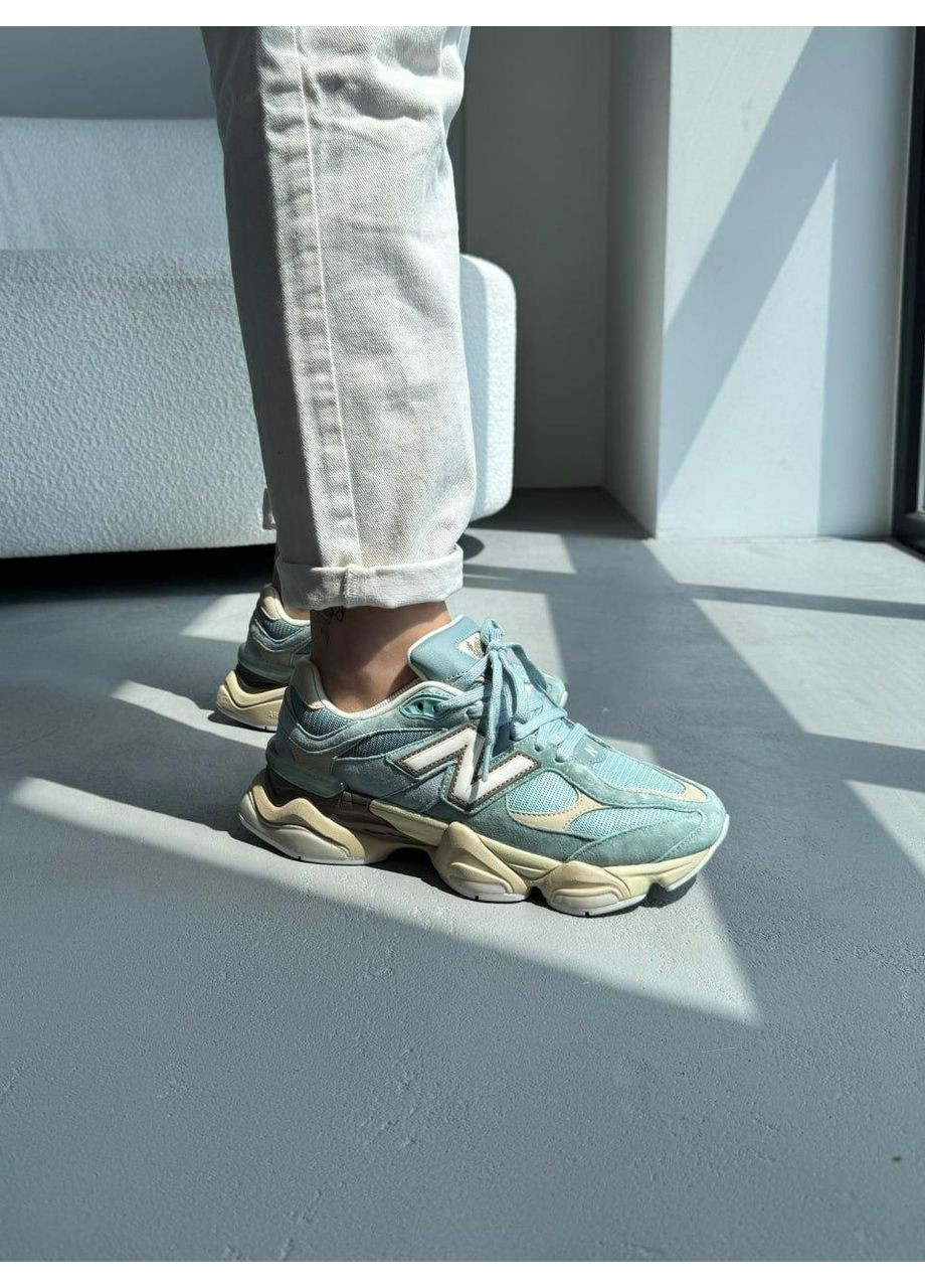 КРОССОВКИ ЖЕНСКИЕ NEW BALANCE 9060 BLUE BEIGE V2 НЬЮ БЕЛАНС 9060 No Brand бежевые демисезоны (367175510)