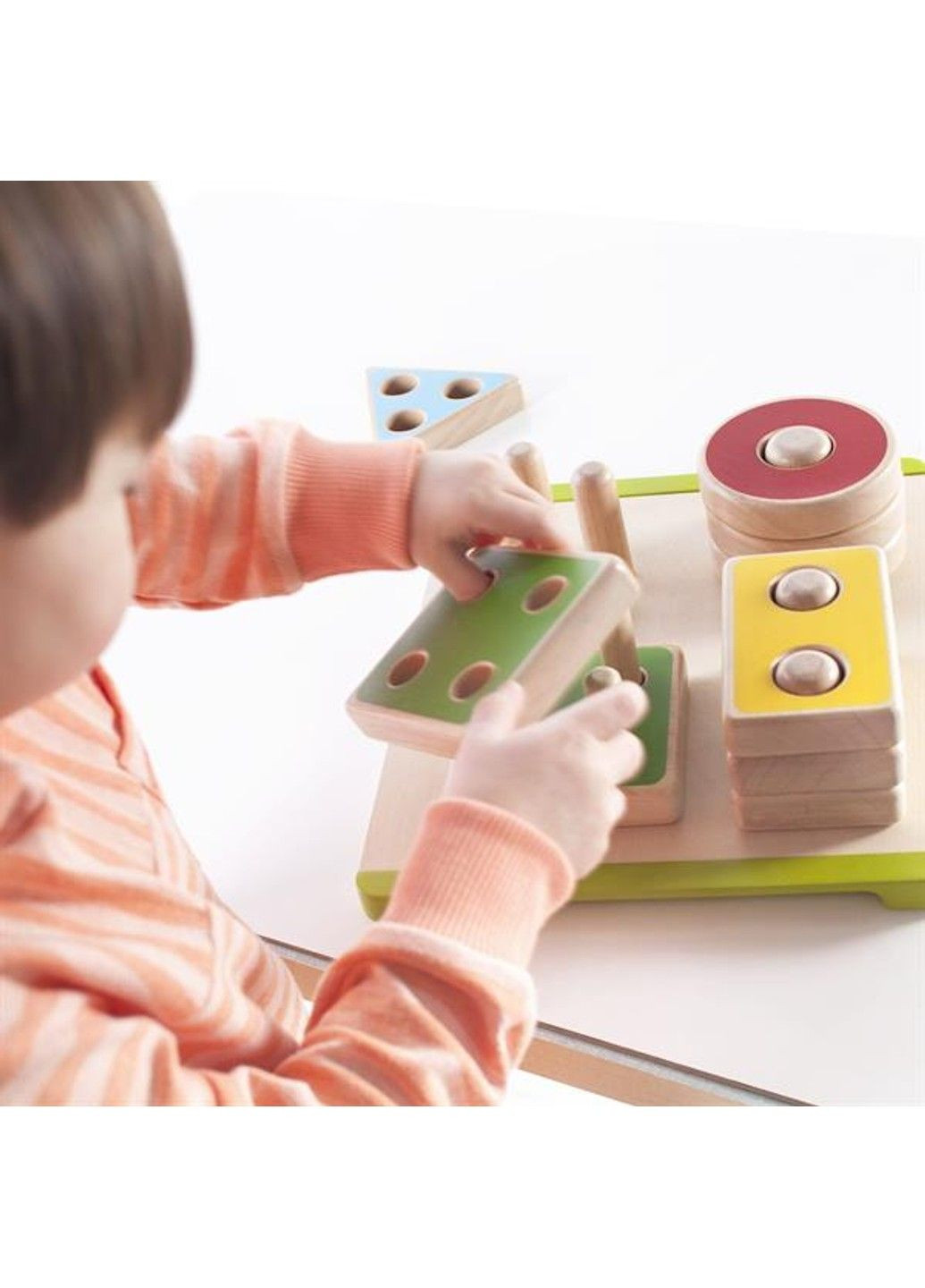 Деревянная логическая пирамидка Manipulatives Фигуры геометрии (G6738) Guidecraft (331173868)