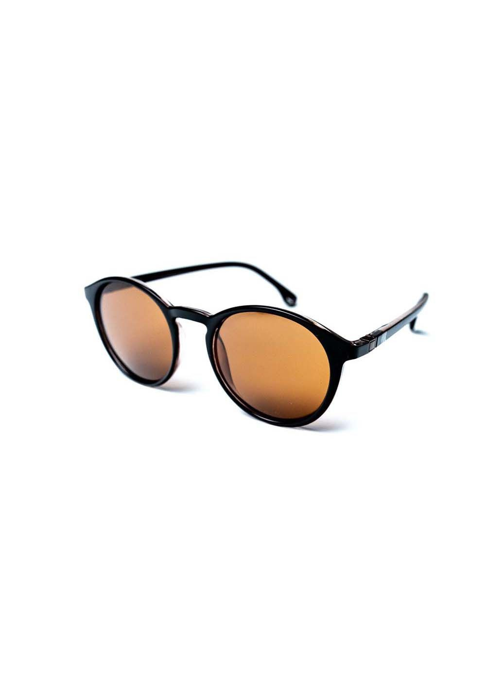 Солнцезащитные очки с поляризацией Панто мужские 429-079 LuckyLOOK (291885878)