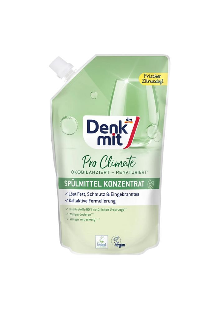 Средство для мытья посуды Pro Climate концентрат, 500 мл – эффективная очистка с заботой об экологии Denkmit (361075040)