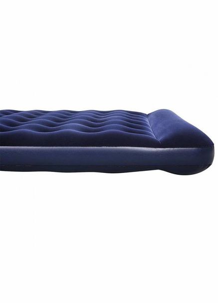 Двуспальный качественный надувной матрас 67226 (203x152x28 см) + встроенный ножной насос Easy Inflate Flocked Double Air Bed Bestway (272150623)