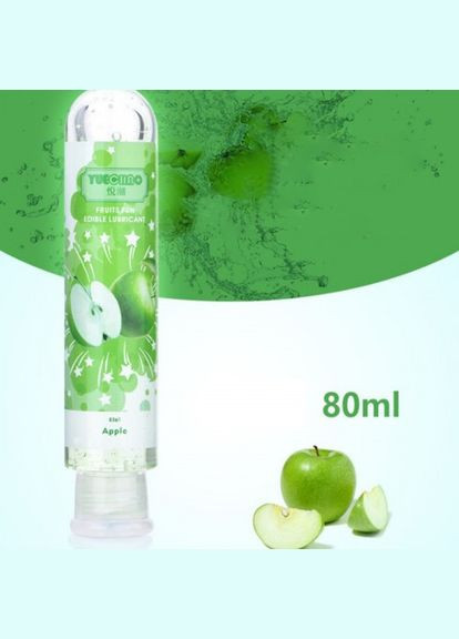 Інтимна змазка на водній основі оральна Fruits Fun 80 mg Яблуко Lovetoy (303885643)