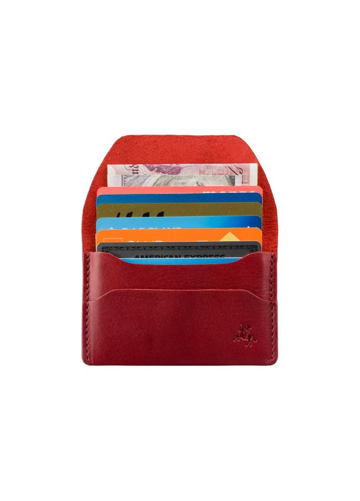 Красная кожаная визитница RW52 Red Akira (Red/Monza) Visconti (303831002)