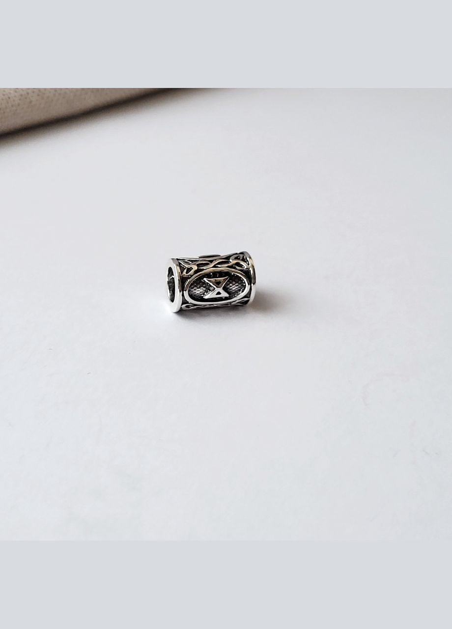 Срібна підвіска шарм оберіг амулет Руна Дагаз чорнене срібло 925 проби арт.89905ч 2.80г No Brand (306741719)