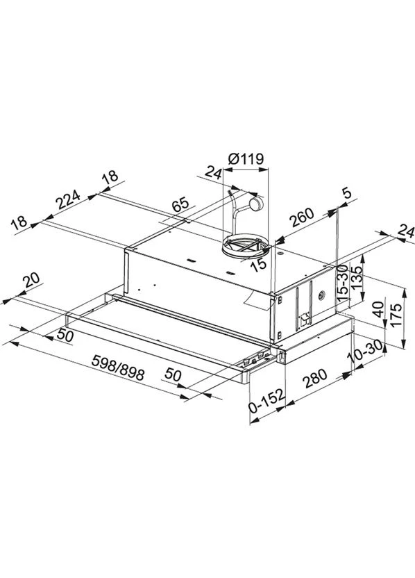 Витяжка Flexa FTC 612 XS V2 (315.0532.375) FRANKE (334831582)
