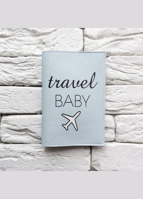 Обкладинка для паспорта Travel baby 2 (блакитний) No Brand (301083516)