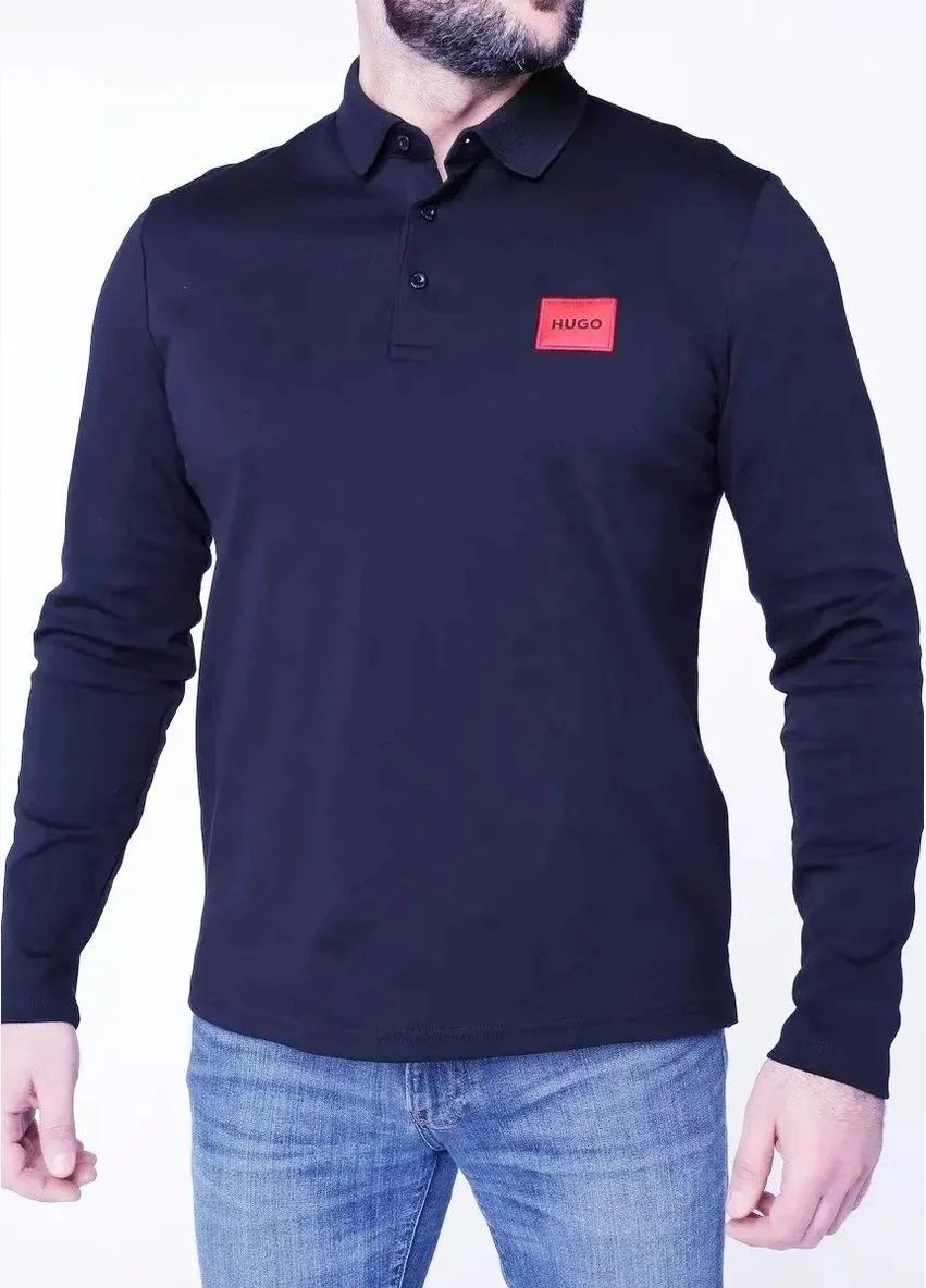 Поло чоловіче з довгим рукавом Hugo Boss Interlock (302466046)
