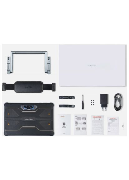 Планшет (6931940756402) Oukitel RT8 6/256GB Dual Sim Black with hand (366105344)