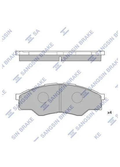 Колодки тормозные передние Toyota Hi-Lux (04-) HI-Q (386283778)