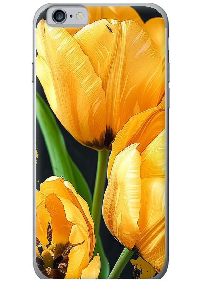 2D пластиковый чехол 'Желтые тюльпаны' для Endorphone Apple iPhone 6 (282936360)