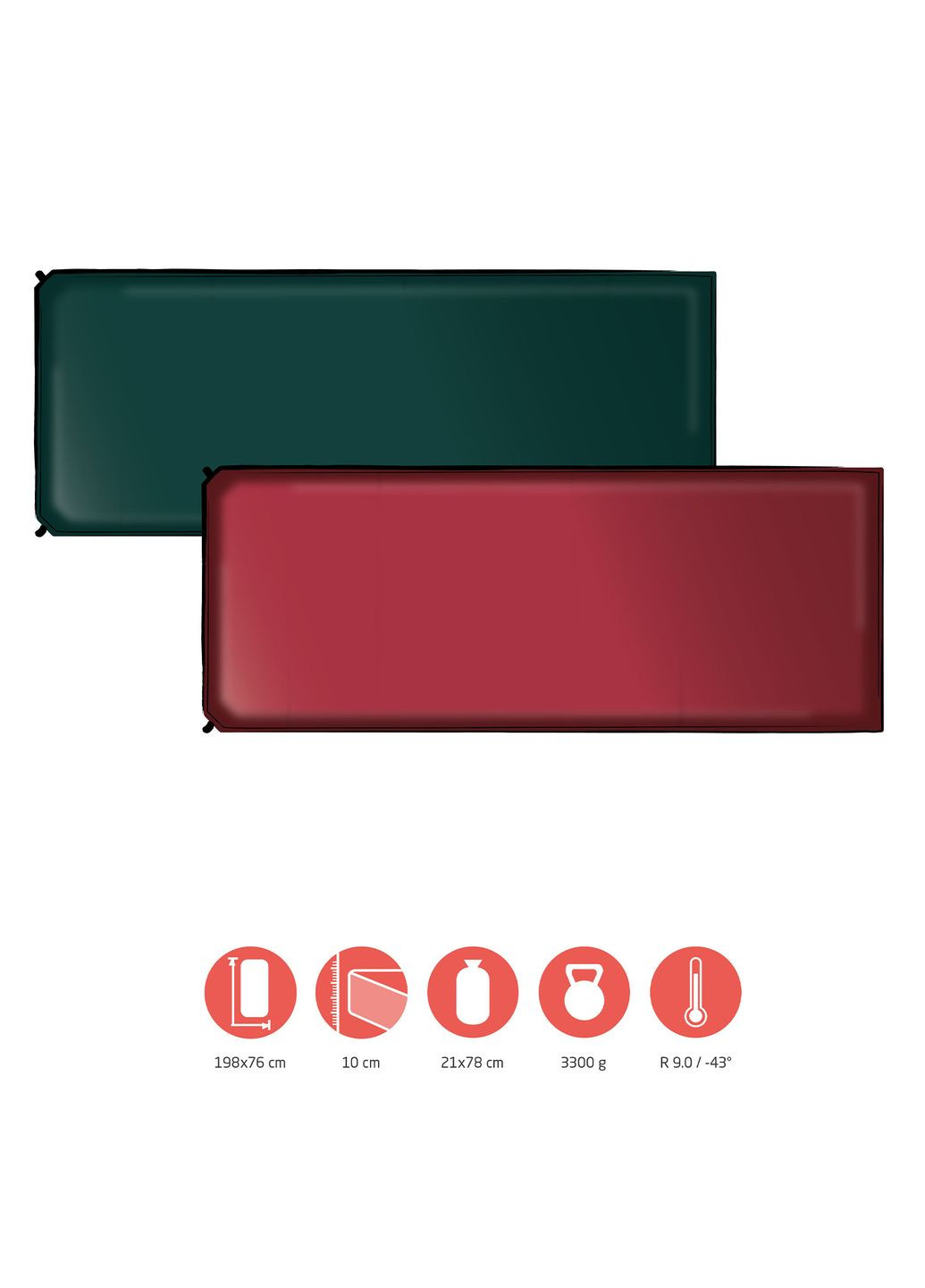 Туристический самонадувной коврик Hancock 10.0 XW, утепленный, до -43°C, четырехсезонный Grand Canyon (302366855)