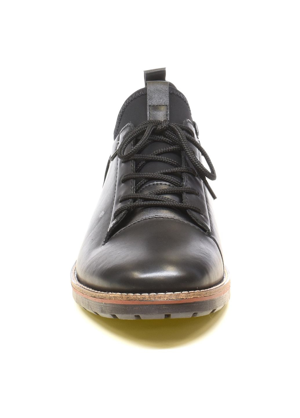 Черные осенние демисезонные черевики без хутра Rieker