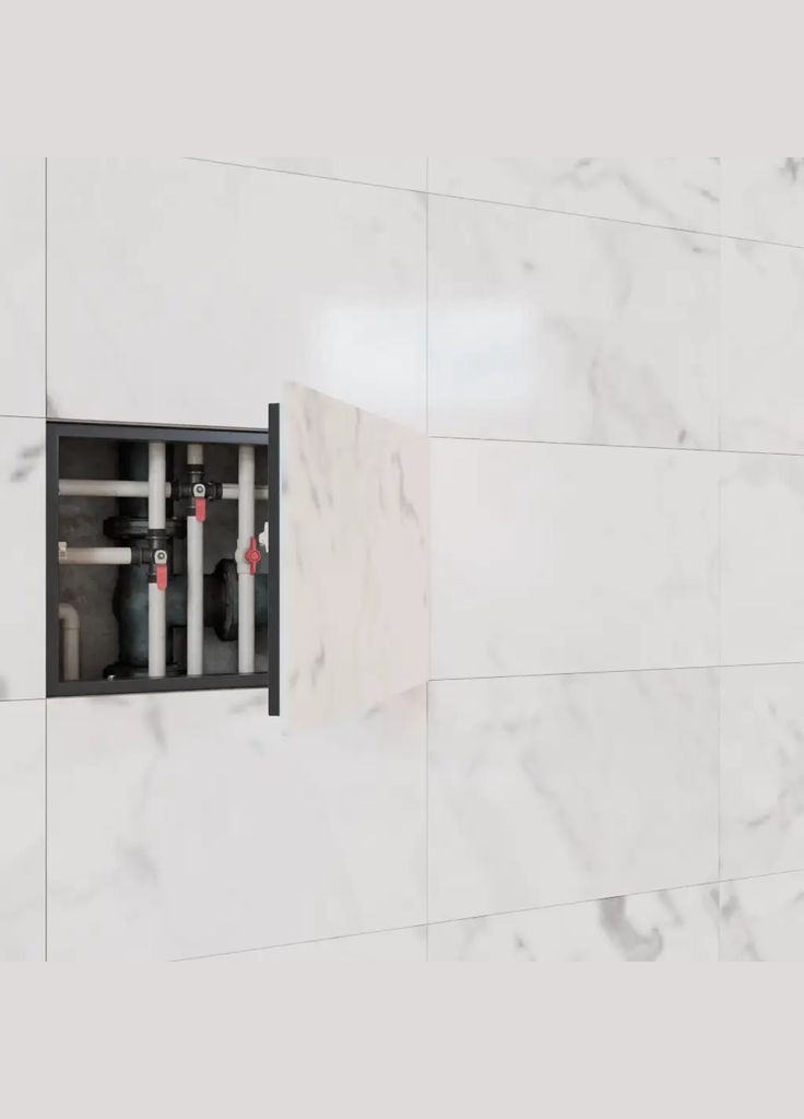 Ревизионный люк под плитку 400x300 мм (ШxВ) Ревизор, распашной нажимной ProfiLuxe (330250816)