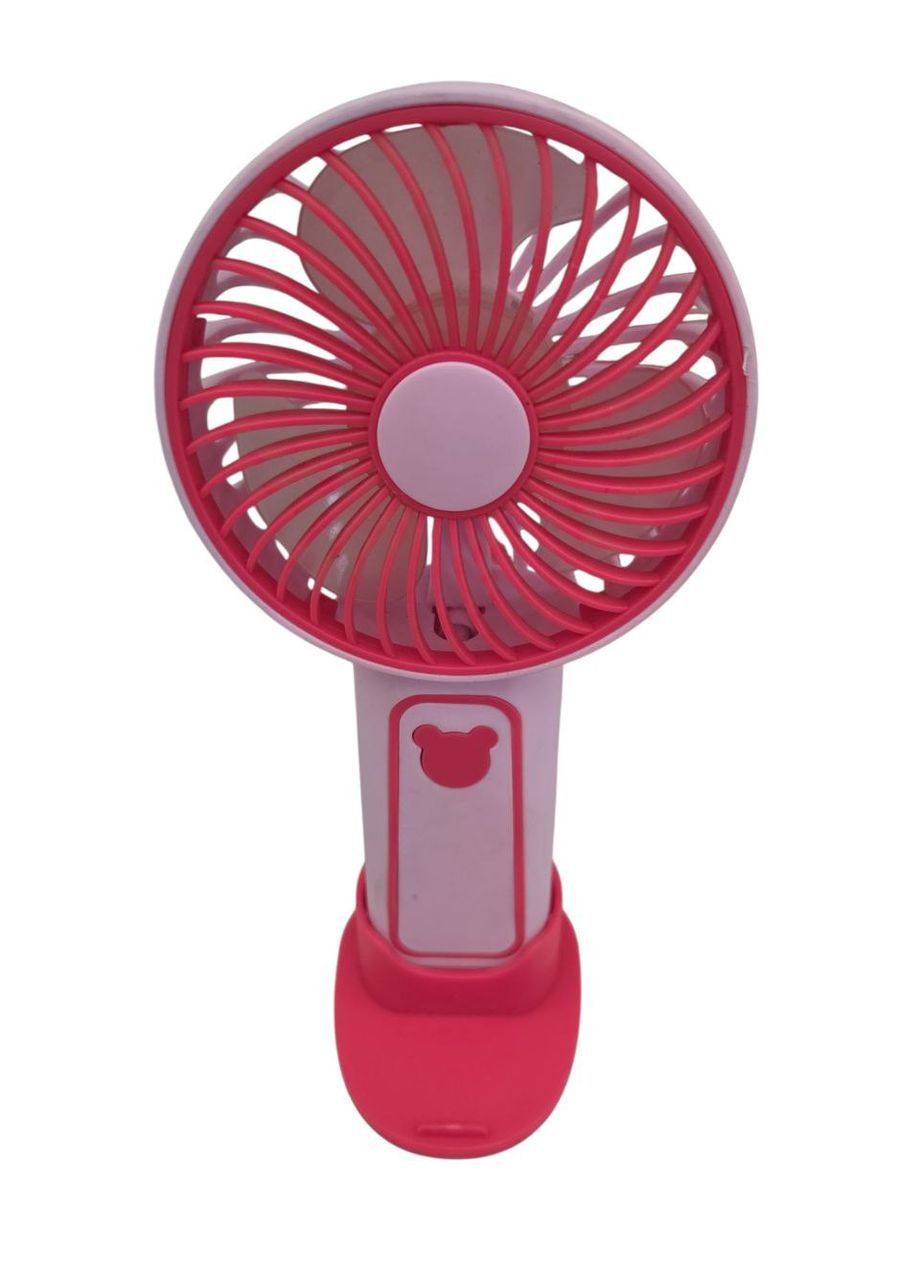 Портативный вентилятор Mini Fan с подставкой под телефон TX-265 6368 USB 3 режима розовый No Brand (337717120)