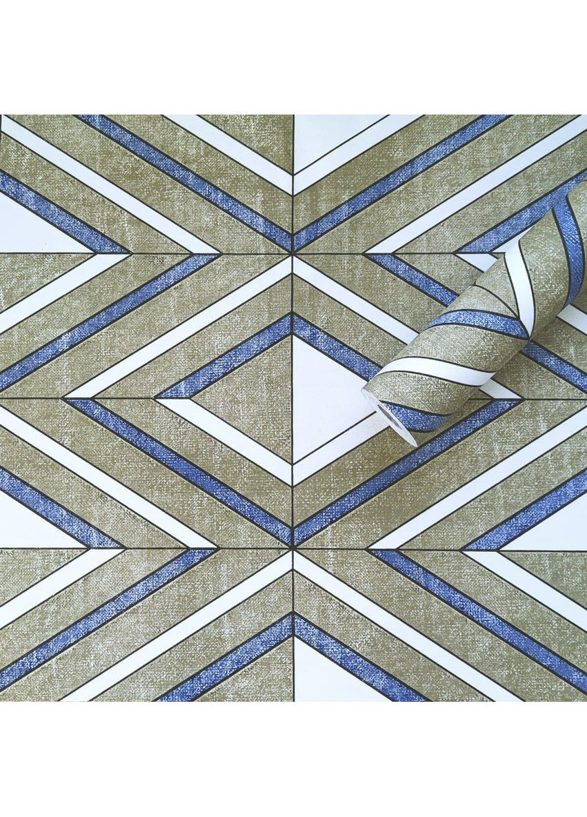 Самоклеюча плівка 0,45х10м х 0,07мм Волошкові ромби SW-00001256 Sticker Wall (353967686)