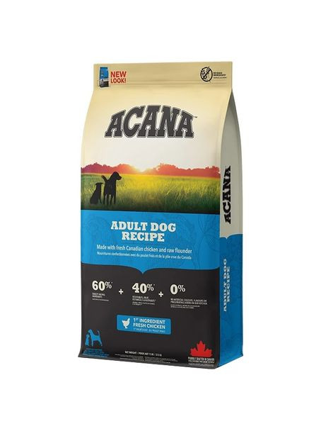 Сухий корм для собак усіх порід Adult Dog Recipe 17 кг, з куркою та індичкою Acana (364489186)