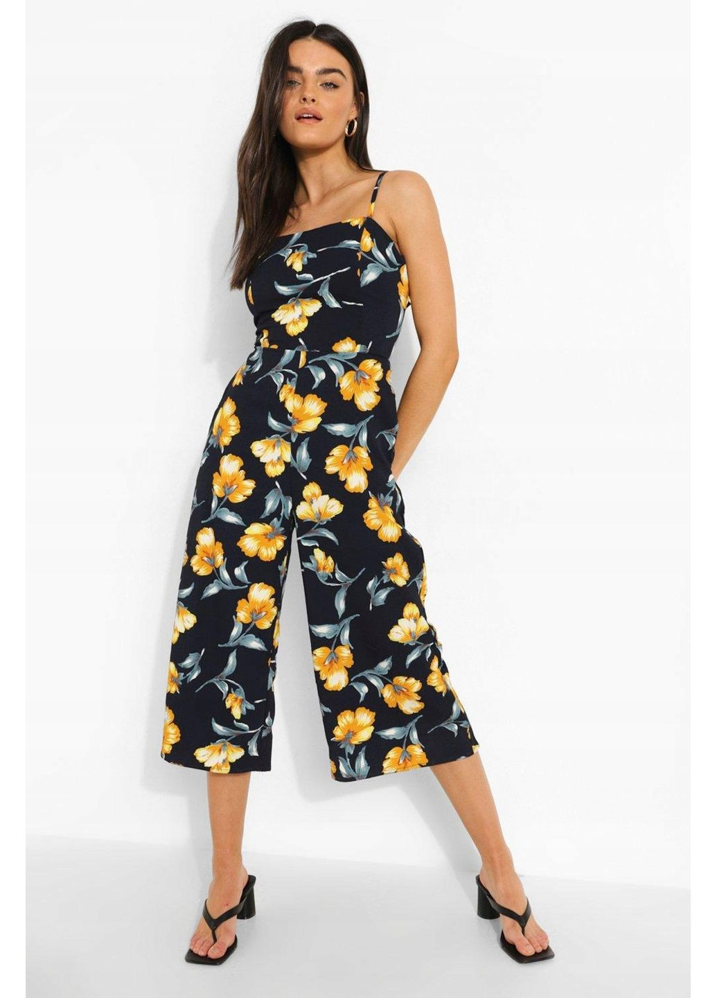 Комбинезон Qed London цветочный тёмно-синий