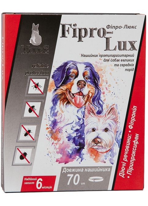 Ошейник FiproLux для котов и собак 70 см (2000981178437) ModeS (279568257)