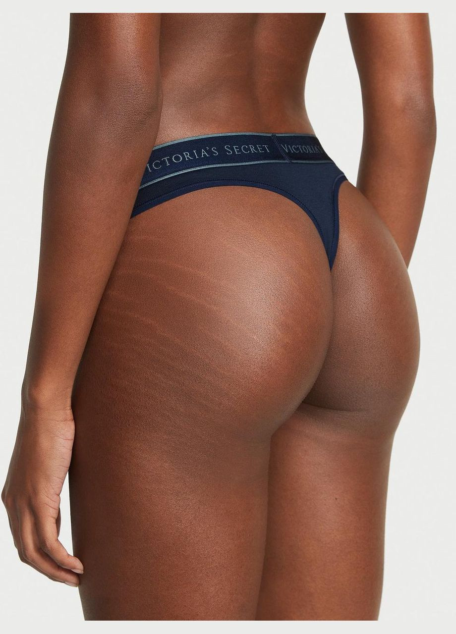 Жіночі трусики Logo Cotton Thong Victoria's Secret (322820078)