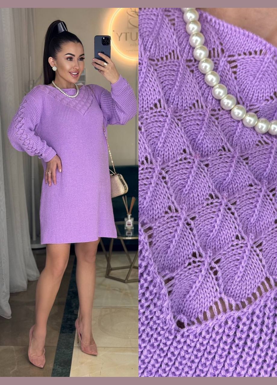 Бузкова сукня в´язана No Brand