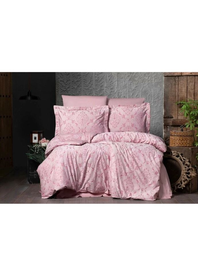 Постельное белье евро Vogue Органик Жаккард Paris AR-A107256-Fuchsia 200x220 см фуксия Arya (327791213)