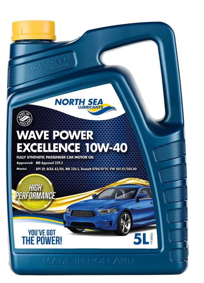 Синтетична моторна олива для легкових автомобілів WAVE POWER EXCELLENCE 10W-40 5л No Brand (341720908)