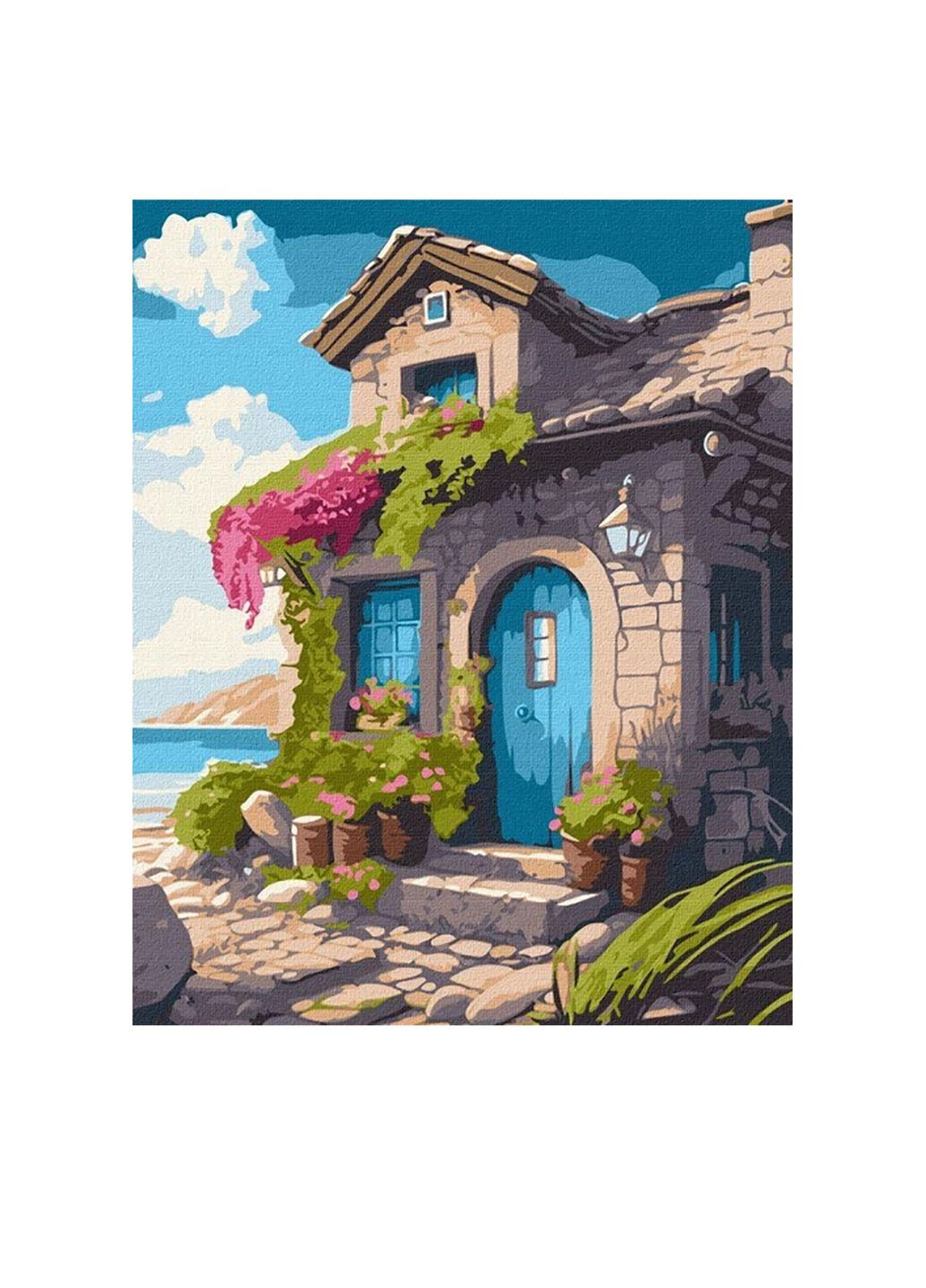 Набор для росписи по номерам - Дом на побережье цвет разноцветный ЦБ-00249835 Ідейка (290981713)