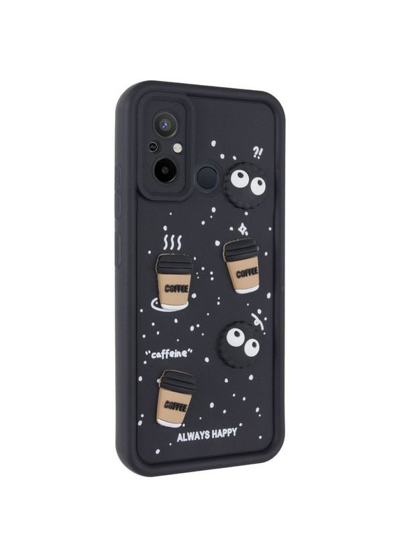 Чехол TPU Toys Case для Xiaomi Redmi 12C/Poco C55 Black/Always Happy No Brand (340063703)