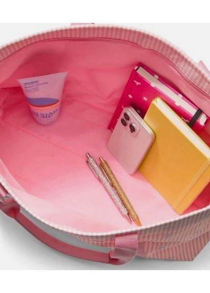 Сумка розовая VS Heritage Stripe Tote Bag Victoria's Secret (365244707)