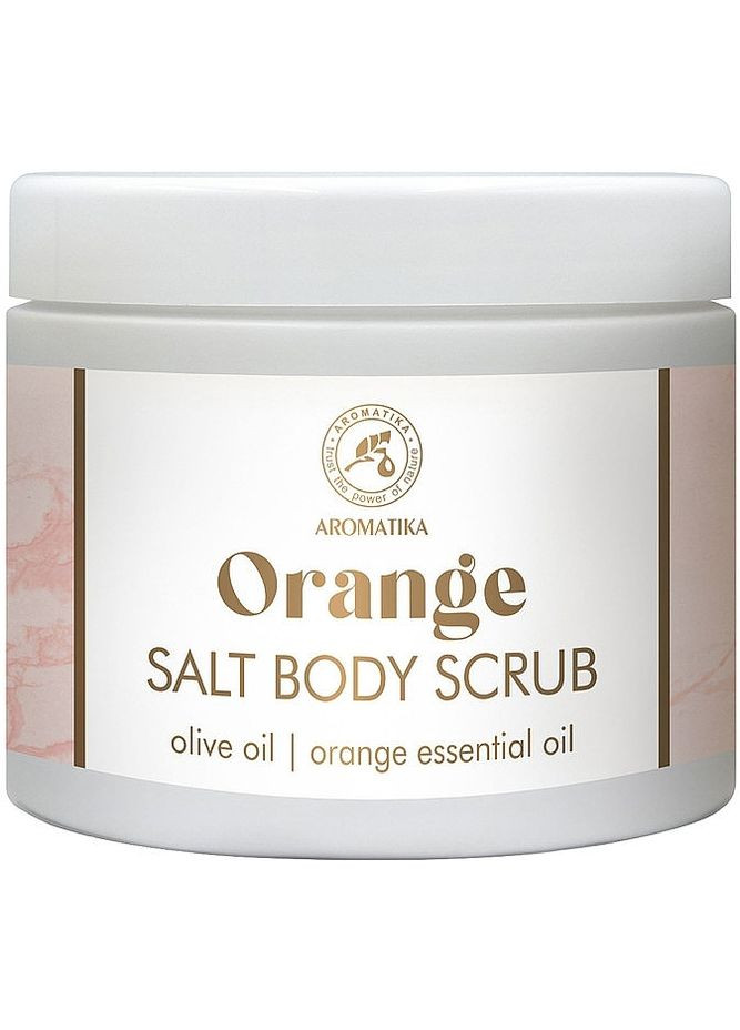 Косметический скраб для тела солевой "Апельсин" - Aromatika Orange Salt Body Scrub 500g (1450524-33525417) Ароматика (368640919)