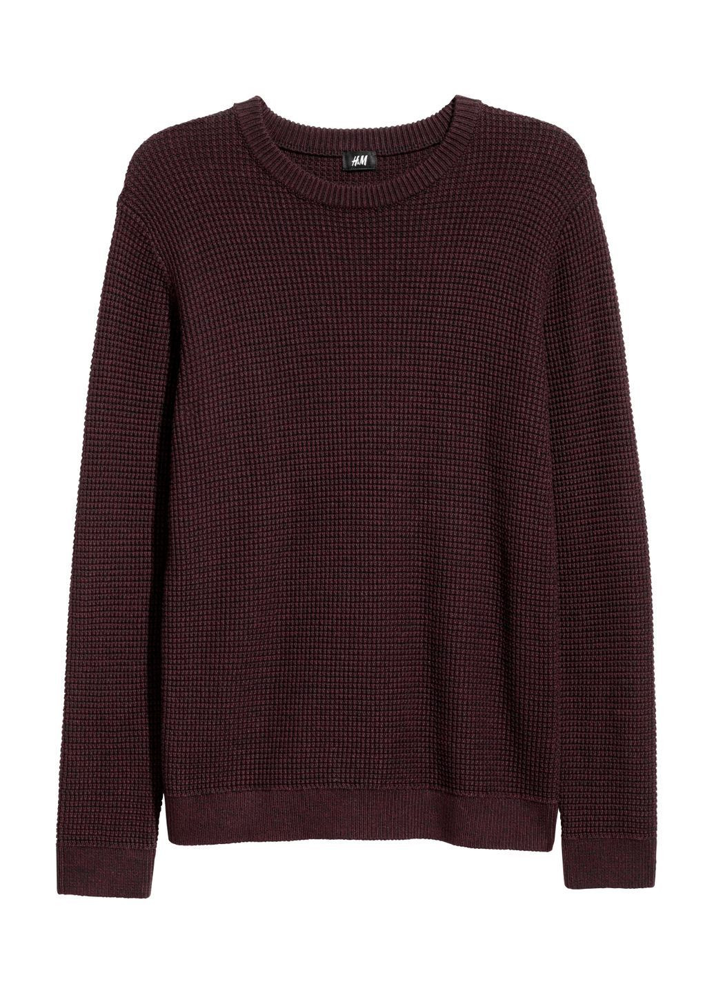 Бордовий джемпер демісезон,бордовий-чорний, H&M