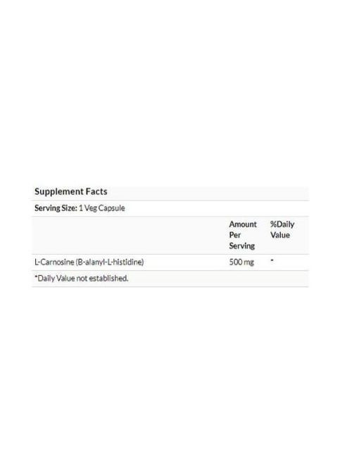 L-Carnosine 500 mg 50 Veg Caps NOW-00078 Now Foods (362419256)