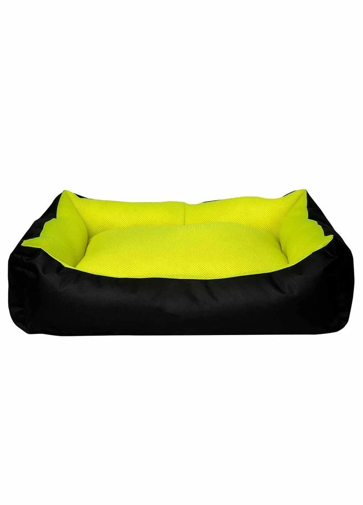 Лежанка для собак DONDURMA 95*70*22 см XL (чорний/лимон) (8682250512247) Milord (308894297)