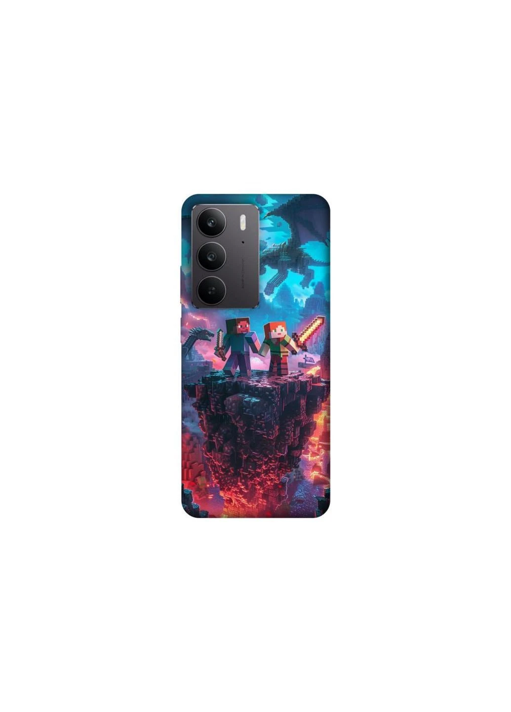 Чохол на Realme C75 Minecraft v3 Frontalka (384627758)